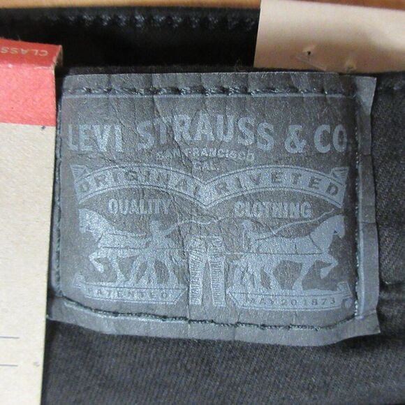 LEVI'S Classic Bootcut Jeans Womens 6 (28x32) Mid Rise Black Stretch Denim 3 NWT - Picture 14 of 15